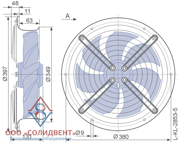 Вентилятор FN031-4EL.WD.A7 - фото 2 - id-p97567294