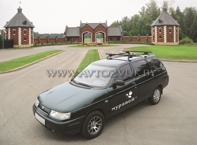 Багажник для VW Touran 2003-2010 c рейлингами Муравей - фото 4 - id-p97582615