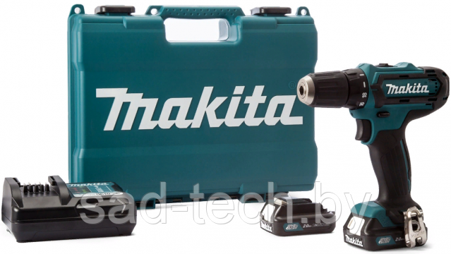 Аккум. дрель-шуруповерт MAKITA DF 333 DWAE в чем. (12.0 В, 2 акк., 2.0 А/ч Li-Ion, 2 скор., 30 Нм, шурупы до 8 - фото 1 - id-p97577813