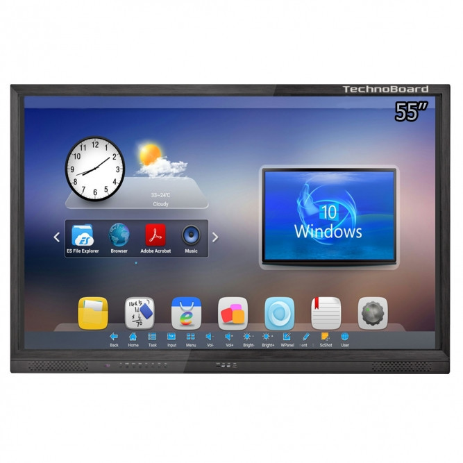 Интерактивная панель TechnoBoard HV-55 (55'', UHD 4K, Intel i5-6400, HDD 500Гб, RAM 4Гб, Windows 10 + Android)