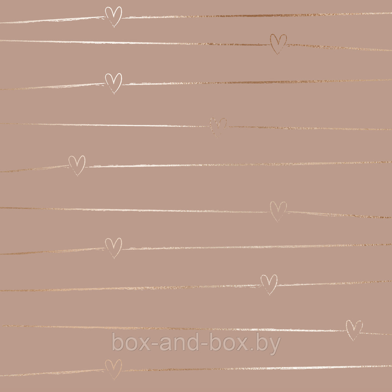 Коробка "Любовь (золото/беж)" размер 7*7*7см - фото 1 - id-p97662499