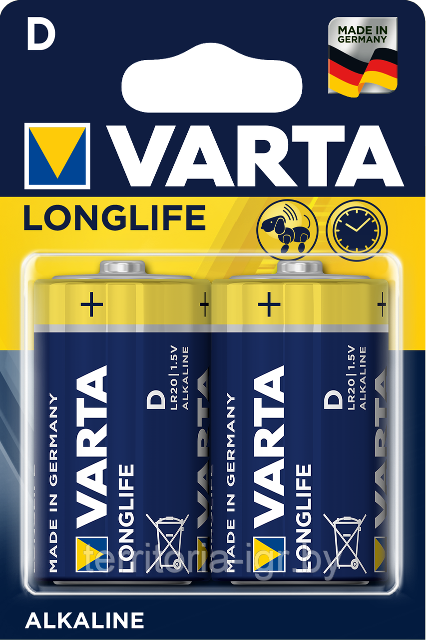Батарейки VARTA Longlife LR20 D Varta