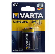 Батарейка Longlife 6LR61 Крона Varta