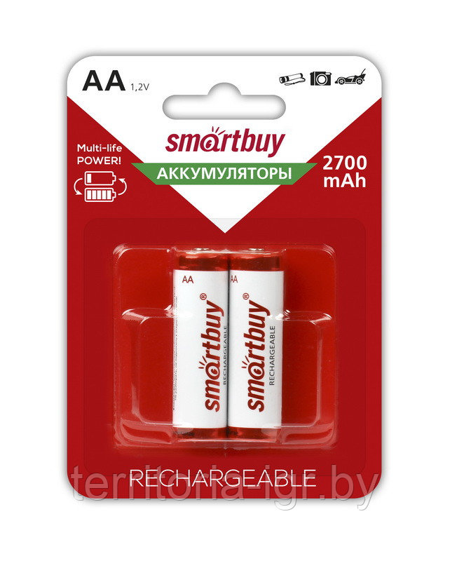 Аккумуляторы SBBR-2A02BL2700 HR6 AA Smartbuy - фото 1 - id-p97704883