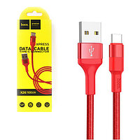 Кабель Type-C HOCO X26 Xpress1.0м micro USB/USB