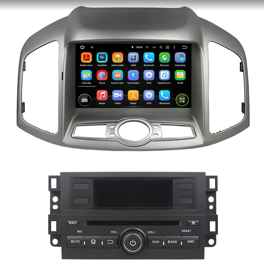 Штатная магнитола CarMedia KD-8406-P3-7 Chevrolet Captiva I 2011-2015 Android 7.1