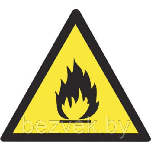 Знак "Пожароопасно. Легковоспламеняющиеся вещества",арт. Ж05 - фото 1 - id-p84207847