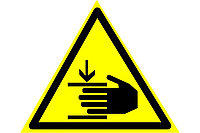 Знак "Осторожно! Возможно травмирование рук",арт. Ж019