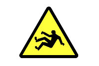 Знак "Осторожно! Возможность падения с высоты",арт. Ж025