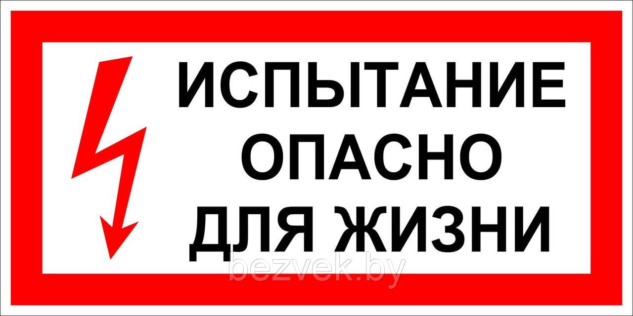 152 Плакат Испытание. Опасно для жизни!