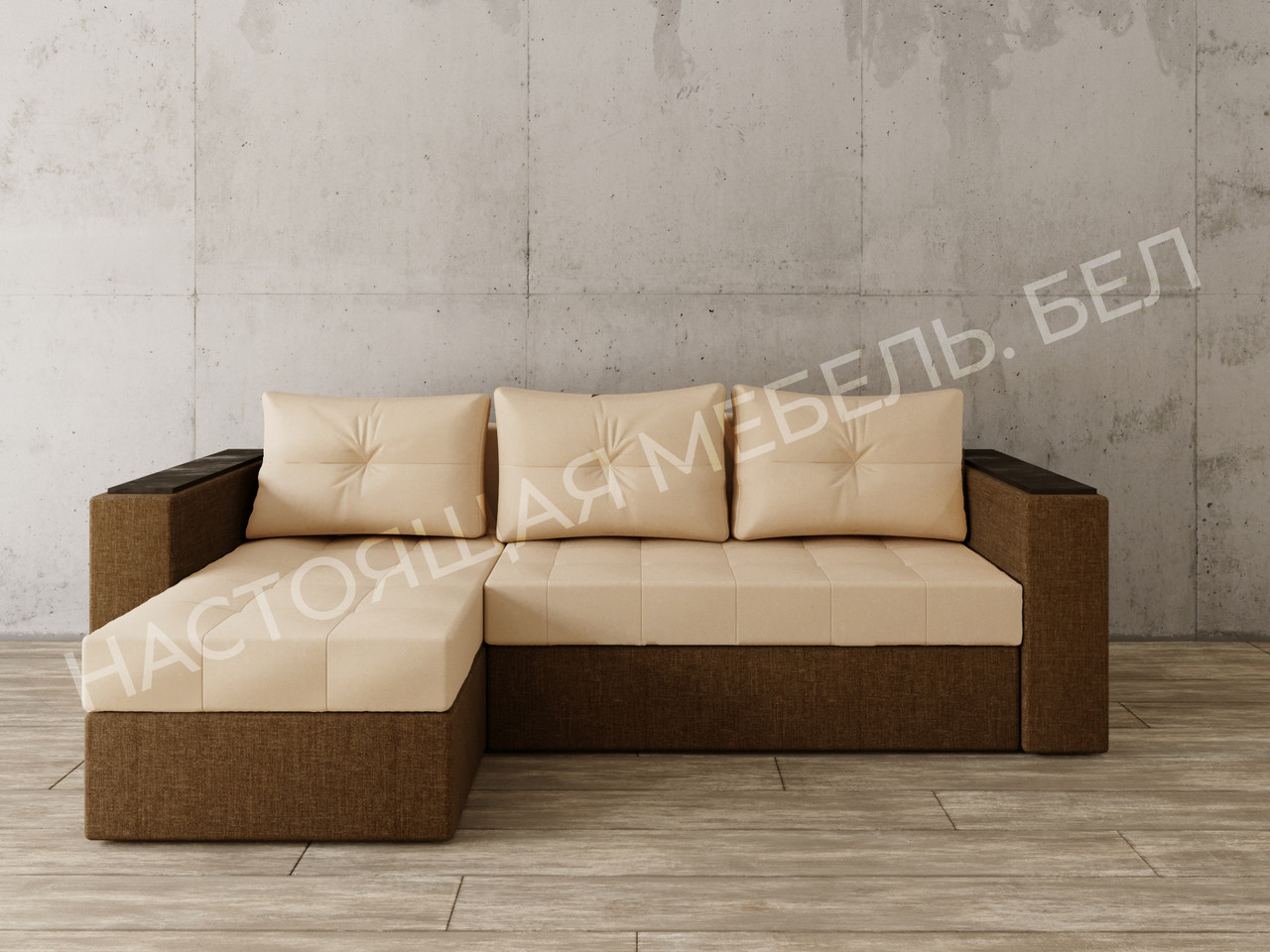 Угловой диван Константин с декором - фото 1 - id-p97752723