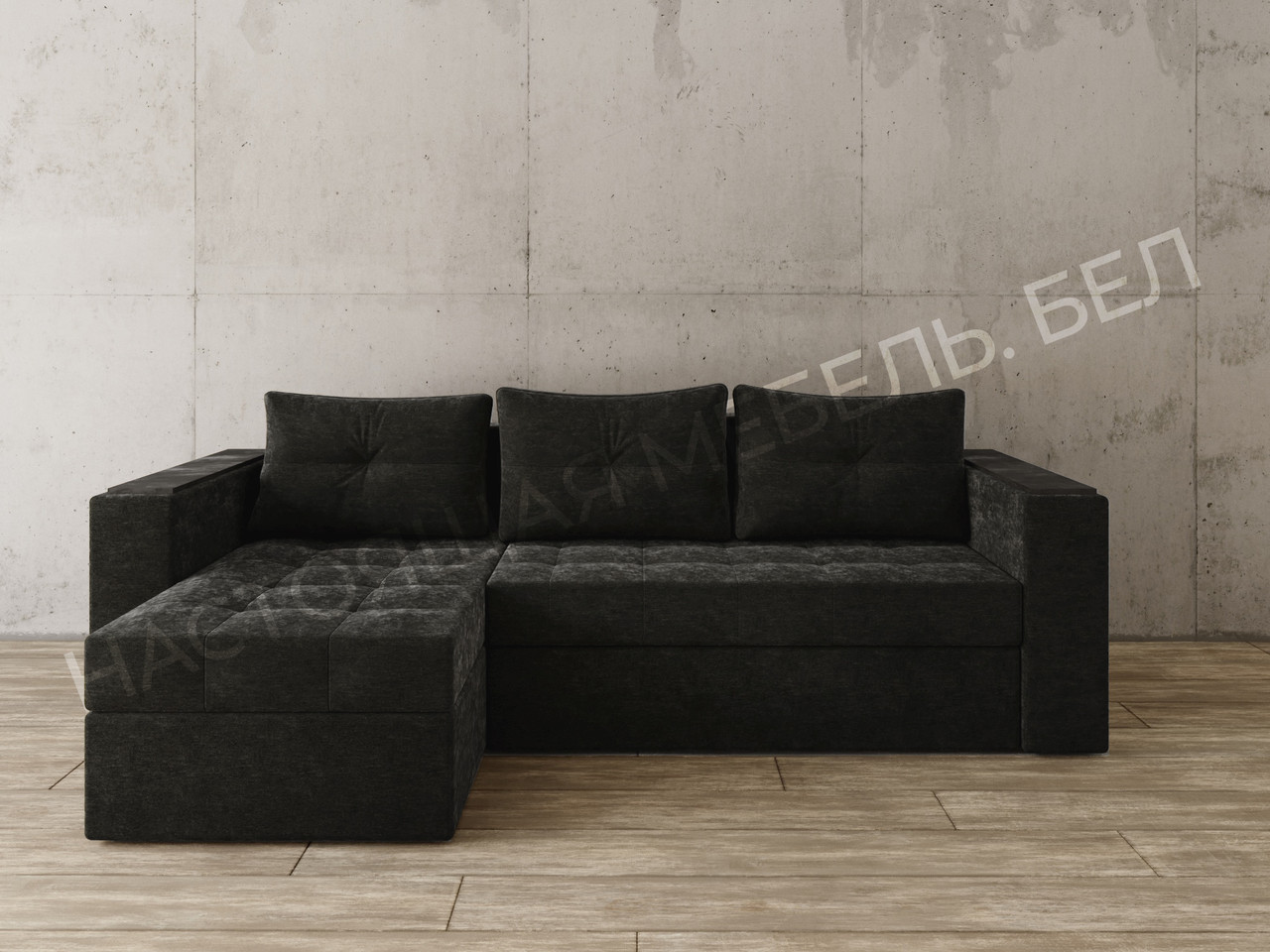 Угловой диван Константин с декором - фото 1 - id-p97752735