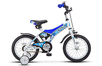 Велосипед STELS Jet 14" Z010 (от 3 до 5 лет) Бело-синий