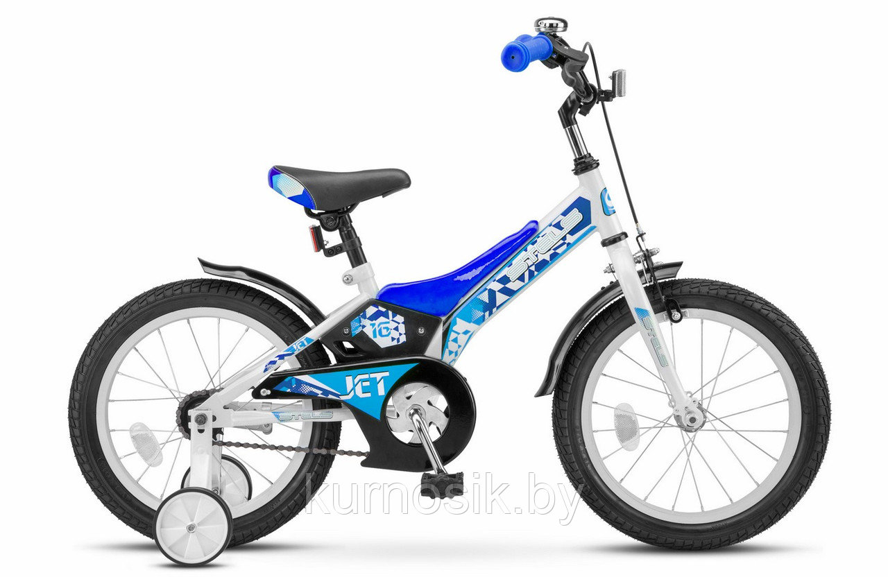 Велосипед STELS Jet 16" Z010 (от 3 до 6 лет) Бело-синий