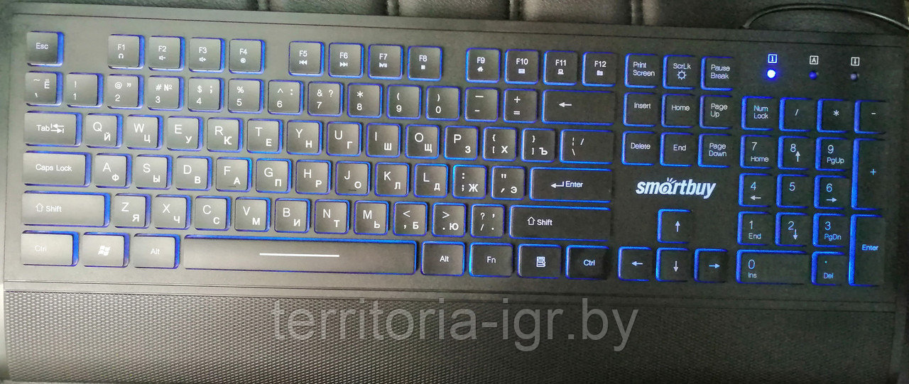 Клавиатура проводная мультимедийная с подсветкой SBK-353U-K Smartbuy(Ультра слим) - фото 2 - id-p97779758