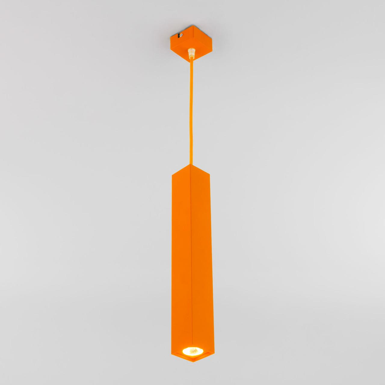 Светодиодный подвесной светильник 50154/1 LED оранжевый Cant Eurosvet - фото 1 - id-p97782607