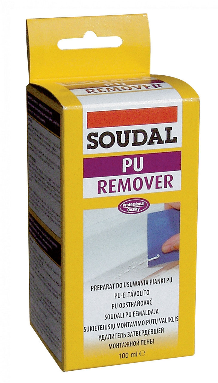 Удалитель затвердевшей пены Soudal PU Remover 100 мл, БЕЛЬГИЯ 5411183078109