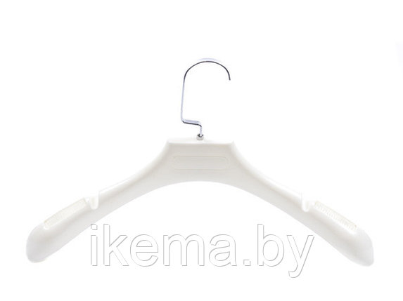 Вешалка-плечики для одежды пластмассовые, 38 см. (Белая), фото 2