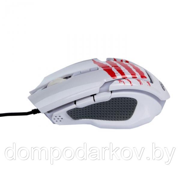 Мышь Ritmix ROM-350, игровая, проводная, оптическая, 2400 dpi, 6 кнопок, белая - фото 4 - id-p97839669