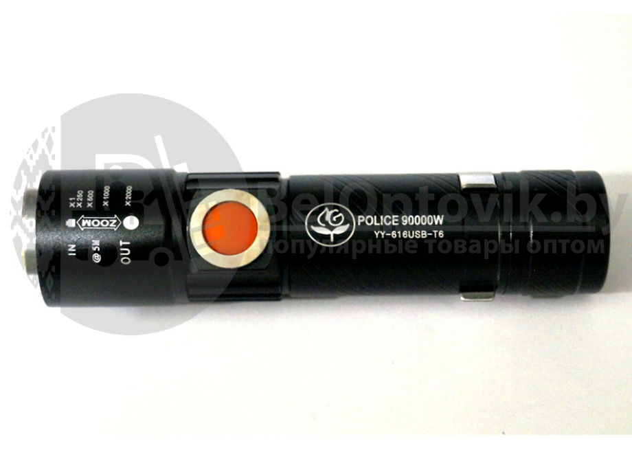 Ручной светодиодный фонарь с USB Forex World аккумуляторный с фокусировкой HL-616-T6 (USB, 3mode) - фото 3 - id-p97839352
