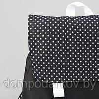 Рюкзак молодёжный с косметичкой, отдел на молнии, цвет чёрный, фото 4
