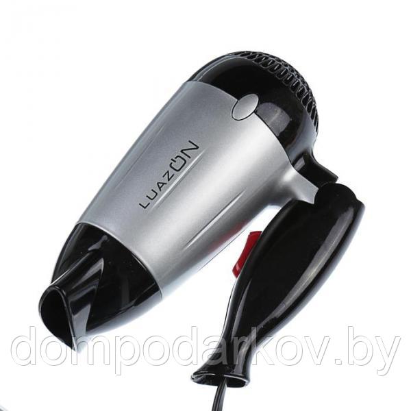 Фен для волос LuazOn LF-38, 1600 Вт, складная ручка, серебро с черным - фото 2 - id-p97839688