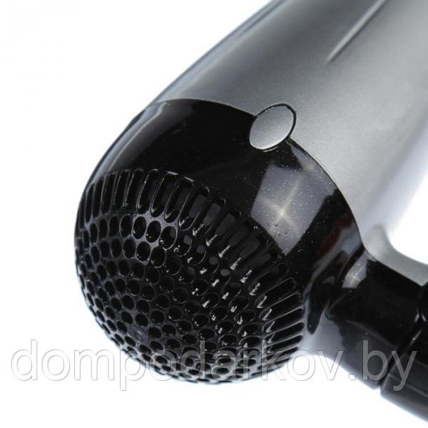 Фен для волос LuazOn LF-38, 1600 Вт, складная ручка, серебро с черным - фото 4 - id-p97839688
