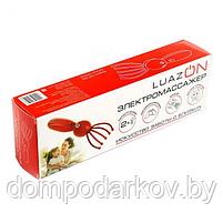 Электромассажер LuazON LMZ-035 расческа, от 2*АА (не в комплекте), красная, фото 4