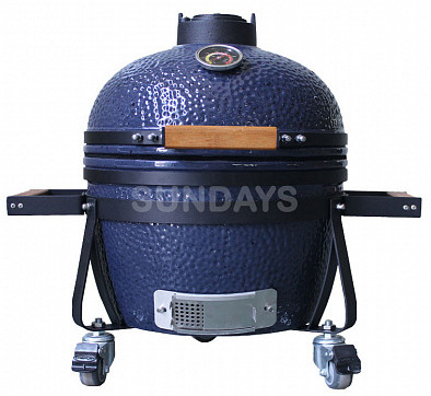 Sundays Угольный керамический гриль Sundays KAMADO AU-14D DARK BLUE (35см) - фото 1 - id-p96034234