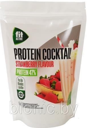 Напиток б/р коктейль белковый со вкусом клубники "ФитАктив" "Fit Active", дойпак 300г 1/6, фото 2
