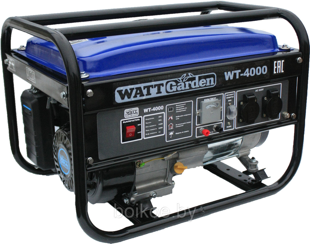 Бензиновый генератор (электростанция) WATT WT-4000 (3.1 кВт) - фото 1 - id-p97852069