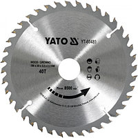 Диск пильный по дереву 190/30 40T "Yato" YT-60489