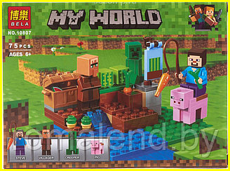 Minecraft конструктор лего my world Арбузная ферма 10807