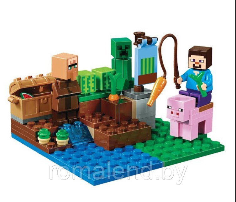 Minecraft конструктор лего my world Арбузная ферма 10807 - фото 5 - id-p97874310
