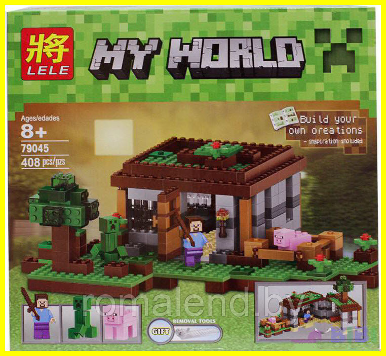 Minecraft конструктор лего my world: Первая ночь - фото 1 - id-p97874756