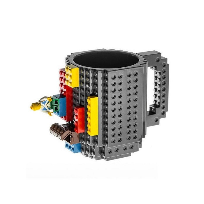 Кружка «LEGO» с конструктором серая - фото 1 - id-p97875050