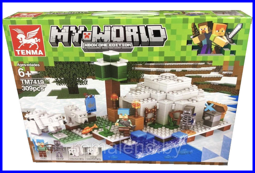 Minecraft конструктор лего Tenma: Иглу