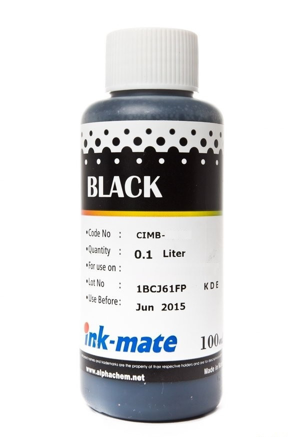 Чернила CIMB-521BK (для Canon PIXMA iP3600/ MP540/ MP620/ MP980) Ink-Mate, чёрные, 100 мл - фото 1 - id-p32044903