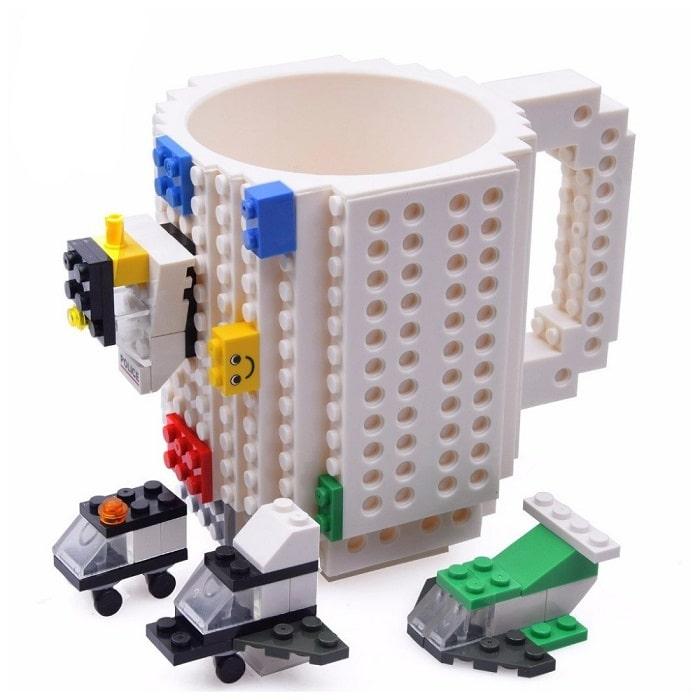 Кружка «LEGO» с конструктором белая