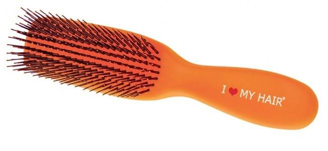 Парикмахерская щетка I LOVE MY HAIR 1501 оранжевая глянцевая