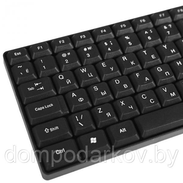 Комплект клавиатура и мышь RITMIX RKC-010, проводной, мембранный, 800 dpi, USB, черный - фото 2 - id-p97914170