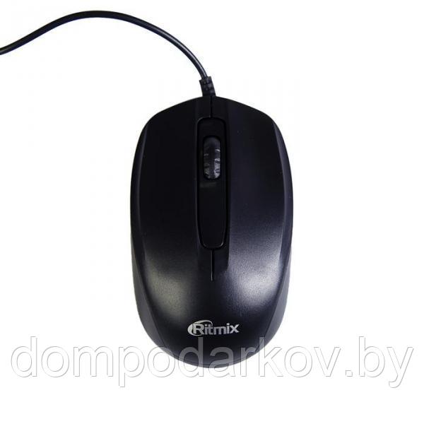 Комплект клавиатура и мышь RITMIX RKC-010, проводной, мембранный, 800 dpi, USB, черный - фото 6 - id-p97914170