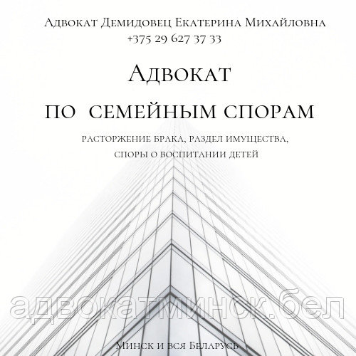 АДВОКАТ ДЕМИДОВЕЦ Е.М. по юридич. вопросам. Опыт более 23 лет.ОТЗЫВЫ в интернете по ФИО. - фото 8 - id-p52059742