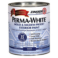 Краска фасадная ZINSSER PERMA-WHITE® Mold & Mildew-Proof 3,78л