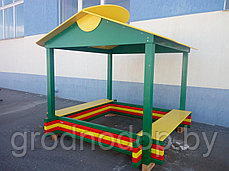 Песочница с навесом для  детской площадки, фото 3