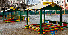 Песочница с навесом для детской площадки, фото 2