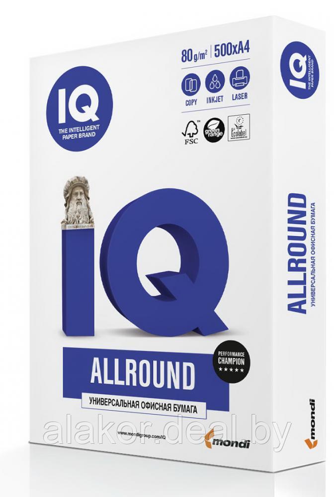 Бумага "IQ allround" А4, 80 г./м2, класс В+, 500 листов - фото 1 - id-p1069629