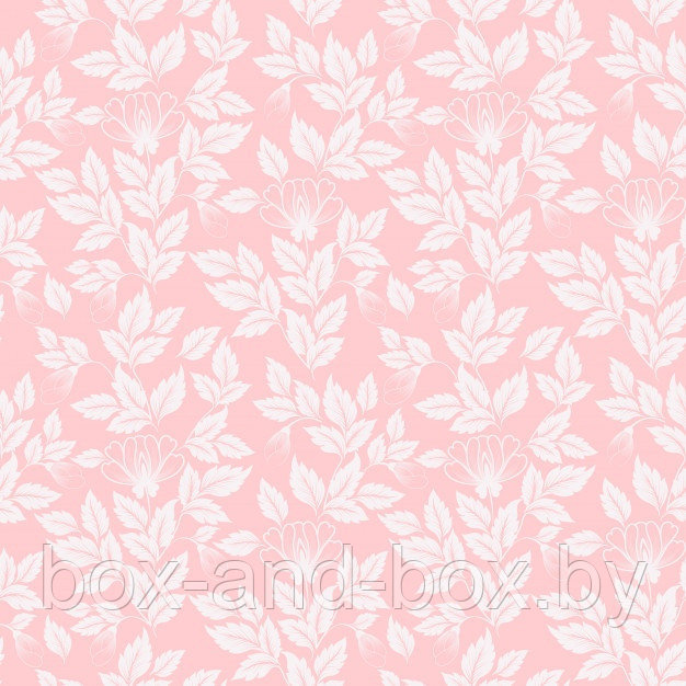 Коробка "Листва" нежно-розовая размер 31*22*3см