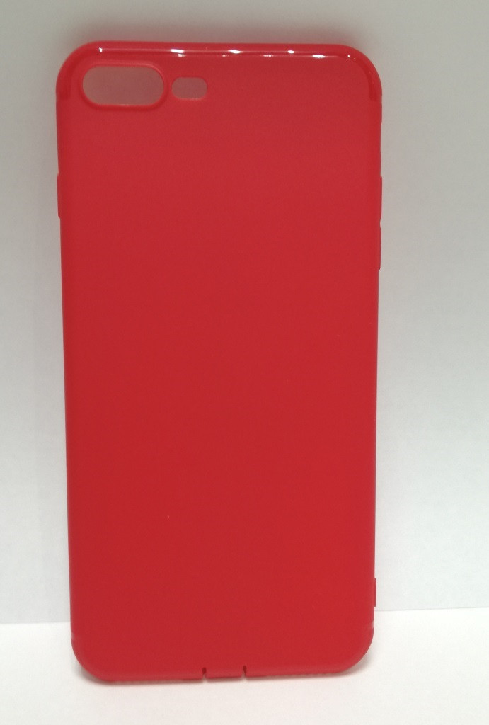 Чехол-накладка для Apple Iphone 8 Plus (силикон) красный, фото 1