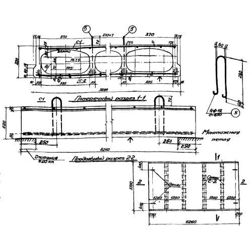 Панели с овальными пустотами ПОНТ 64-34 (ИИ 01-02)